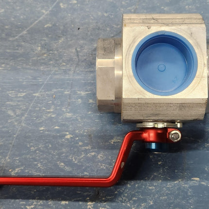 BV3L-1500S-A-4321 DMIC 3-Way Diverter Ball Valve #24 SAE 1.5 Aluminum 400psi