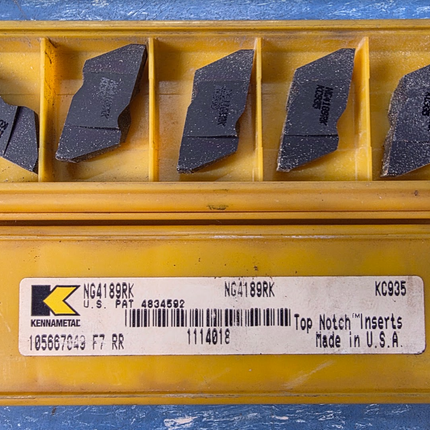 Kennametal KC935 Insert Set of 5 Pcs NG4189RK