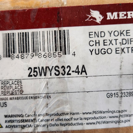Meritor 25WYS32-4A End Yoke 2.06 In Bearing Cap 29° Joint Angle 39
