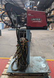 USED Lincoln Electric Flex Feed 84 Wire Feeder on TALL cart with wheels