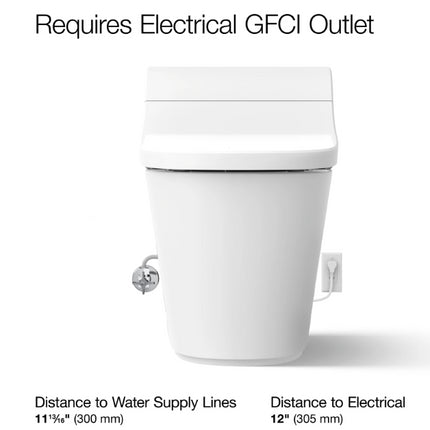 Kohler Jaro One-Piece Elongated Smart Toilet Bidet Dual Flush Heated