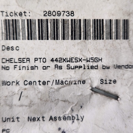Mechanical Shift 6-Bolt Power Take-Off 442 Series Chelsea PTO 442XWESX-W5GH - getexcess