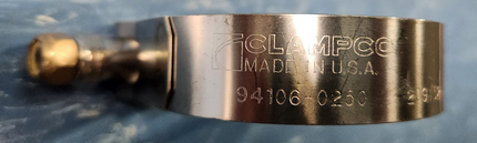 94106-0250 Clampco T-Bolt Band Clamp for 2.50" O.D. Hose LOT of 10 PCS