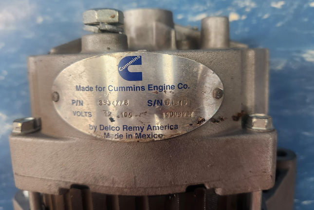 Genuine Cummins 3934778 Alternator 12V 105A