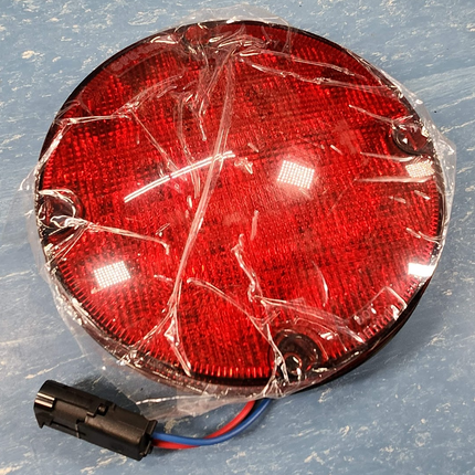 Opti-Luxx 7" Round LED Light Stop Warning Red 10063563