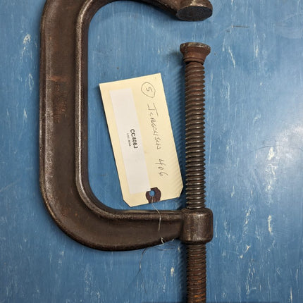 USED Jorgensen 404 Forged Steel C G Clamp 6" Jaw 4" Throat