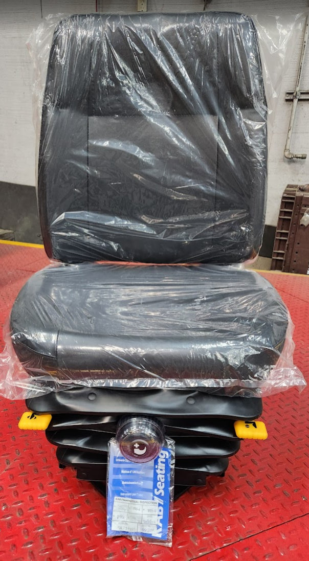 KAB 411 Mechanical Suspension Seat 400 Series Black Vinyl Tractor Construction