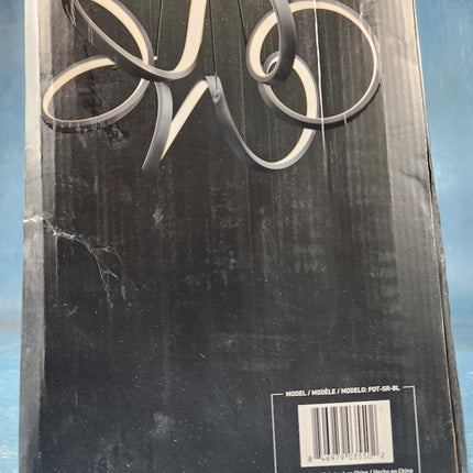 Artika Swirl Ribbon Integrated LED Pendant Light Fixture Black OPEN BOX