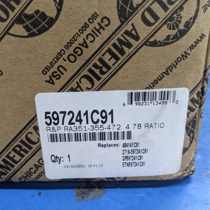 Gear Set 4.78 Ratio International G340S Differential 597241C91 RA351-355-472