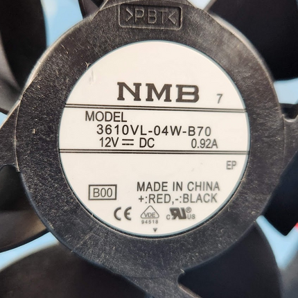 NMB 3610VL-04W-B70-B00 Cooling Fan Axial 92X25mm 12VDC WIRE 5600 RPM