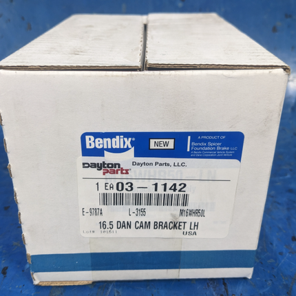 Bendix 03-1142 16.5 Dan Cam Left Hand Camshaft Bracket LH M16WHR50L