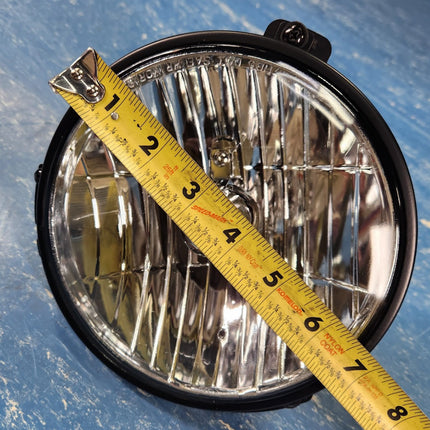 Headlamp Headlight Bucket Assy Round 7" 9007LL Bulb Glass Classic Conversion