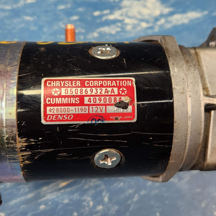 Chrysler 05086932AA Cummins 4090084 428000-1190 12V Denso Starter