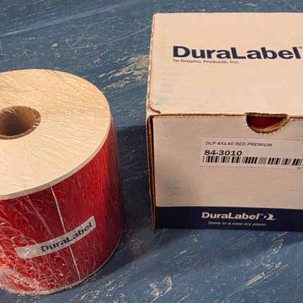 DuraLabel 84-3010 DLP 4x140 Red Premium 3.0 Mil Vinyl