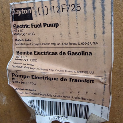 Dayton Electric Drum Pump Kit 12F725