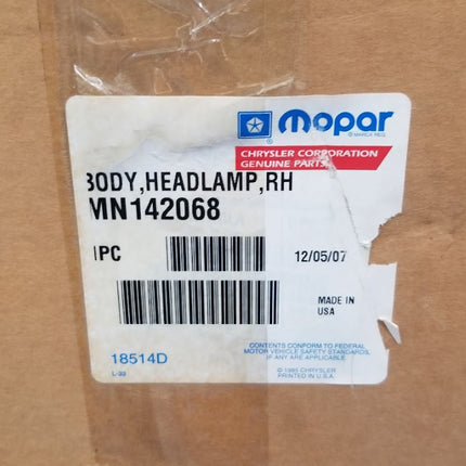 Mopar Automotive RH Headlamp and Housing MN142068 Valeo Sylvania