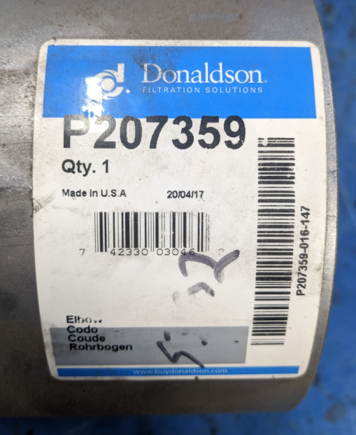 Donaldson Muffler Exhaust 45° Elbow 6 Inch P207359 - getexcess