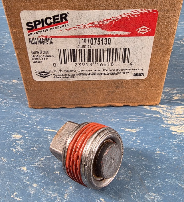 075130 Spicer Magnetic Drain Plug