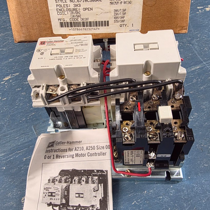 Cutler Hammer Eaton Freedom 3 Pole Starter 27 AMP A210M1CAC - getexcess