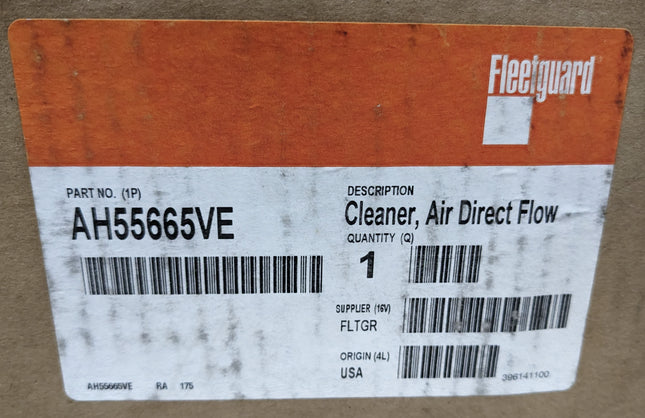 Cummins Fleetguard Air Cleaner Direct Flow AH55665 Manitowoc MLC650