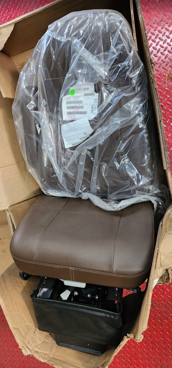 50853.12B024F National 402 Series Air Suspension Seat Brown Vinyl Blue Bird Bus Truck - getexcess