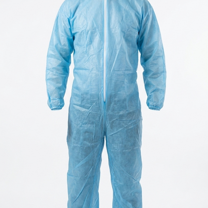 Coverall Isolation Gown Disposable Blue XL Non Medical Lightstone 100 PCS CASE - getexcess