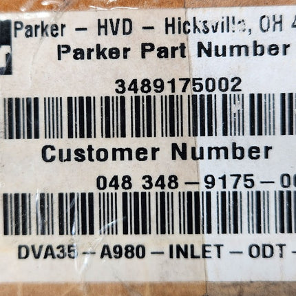 Parker Sectional Hydraulic Valve 3989175002 DVA35-A980 Inlet ODT 1.0