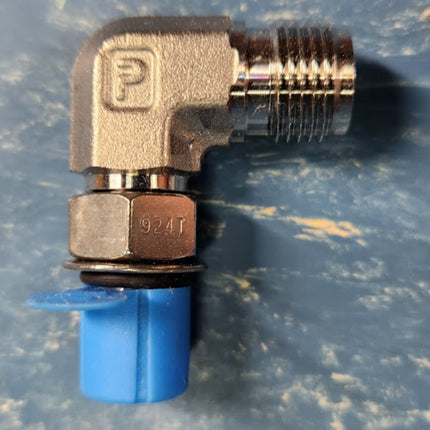 6-4-C5BZ-SS-LNF Parker Stainless Fitting 90 Degree Elbow Male O-Ring 3/8" (10) TEN PCS