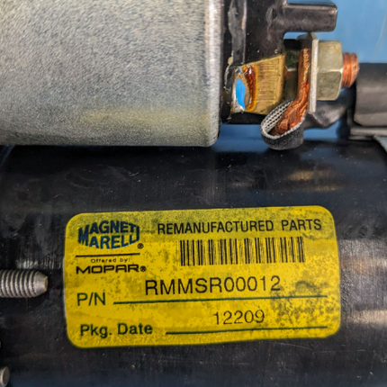 Magneti Marelli Engine Starter Reman RMMSR00012