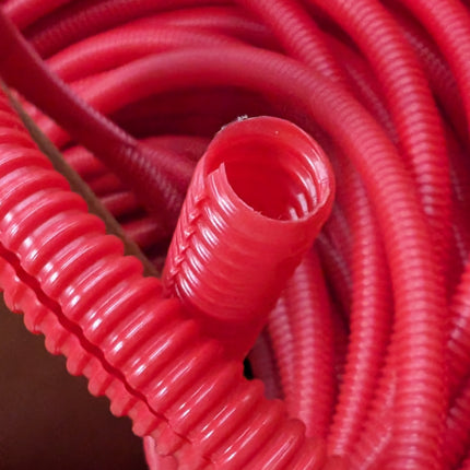 1,800' FEET Red 3/8" Red Split Wire Loom Spectro Convoluted 7813-1