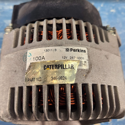 Caterpillar 346-9824 12V 100A Alternator Perkins Gen Set C4.4 C6.6