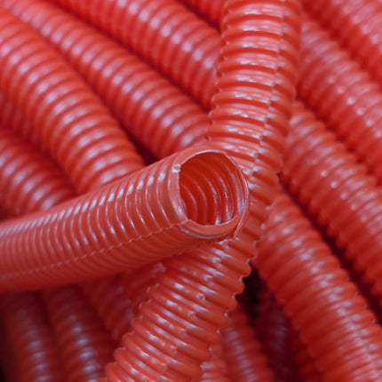 1,500' FEET Red 1/2" Red Split Wire Loom Spectro Convoluted 7823-1