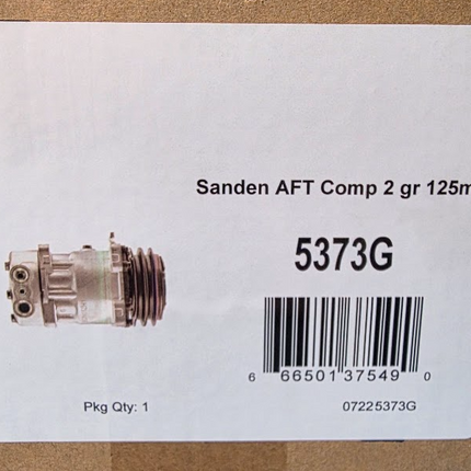 Sanden Type A/C Compressor 5373G 2 Groove 12V R134a AFT 4696