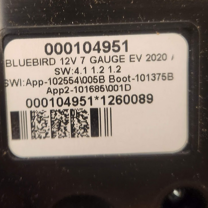 Genuine OEM 10069519 Blue Bird Bus Dash Instrument Cluster 000104951 - getexcess