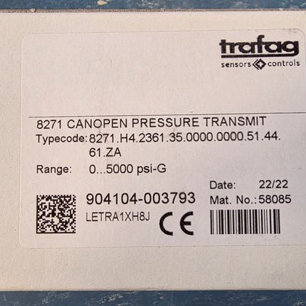 CMP 8271 CANopen Miniature Pressure Transmitter 5,000 psi Manitowoc 80139799
