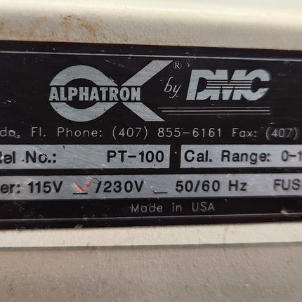 Alphatron by DMC Wire Crimp Pull Tester Model PT-100