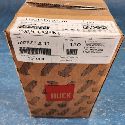 HS2P-DT20-10 Huck 5/8" LockBolt HuckSpin 2 HuckBolt Carbon Steel Grade 8 Round Flanged