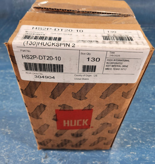 HS2P-DT20-10 Huck 5/8" LockBolt HuckSpin 2 HuckBolt Carbon Steel Grade 8 Round Flanged