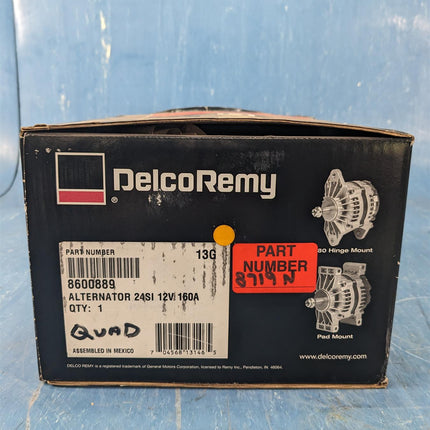 8600889 Delco Remy Alternator 24SI 12V 160A High Output Pad Mount