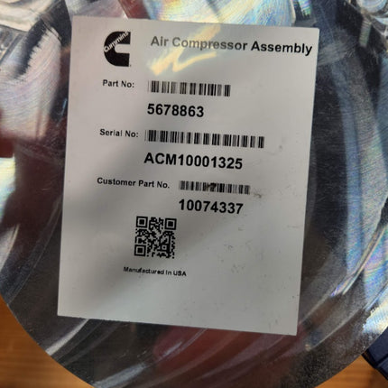Blue Bird EV 10074337 Compressor Cummins 5678863 6300610 airsquared P17H043D-B07-CMI