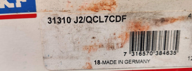 SKF Taper Roller Bearing TRB 31310 J2/QCL7CDF 50x110x59.70mm