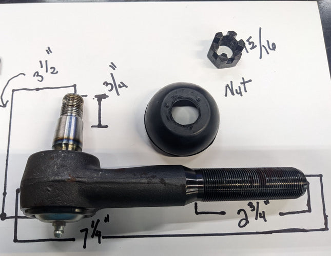 Steering Tie Rod End Drag Link P10 Military NOS Mil Spec 2530011595958 ES-2027-L