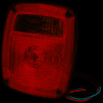 Roadpro RP-5402 6.75 x 5.75 Tail Light Assembly with Replaceable Bulb - getexcess