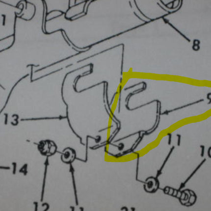 Steering Column Support Bracket Right Side Hummer HMMWV 12342875 NOS Military