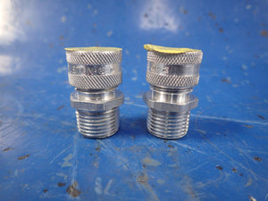 LOT OF (2) 1/2" Aluminum Straight Liquidtight Strain Relief Appleton CG-3150 - getexcess