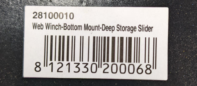 Web Winch-Bottom Mount Deep Storage Slider 28100010