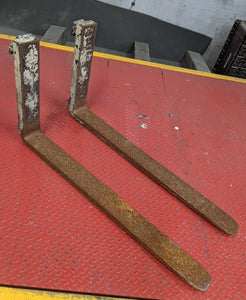 Forklift Forks PAIR 3,000 lbs Lift Truck Class 2 16" 42" long 4" wide USED