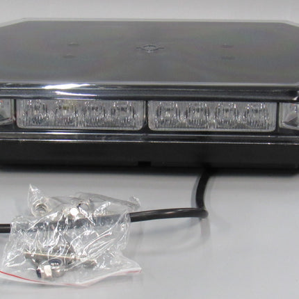 15" x 8.5” Octagon Mini LED Light Bar Amber Rooftop Emergency Strobe Beacon Truck