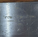 USED Brown & Sharpe No. 540 Hardened 12" Square Wooden Box Machinist Tool G121