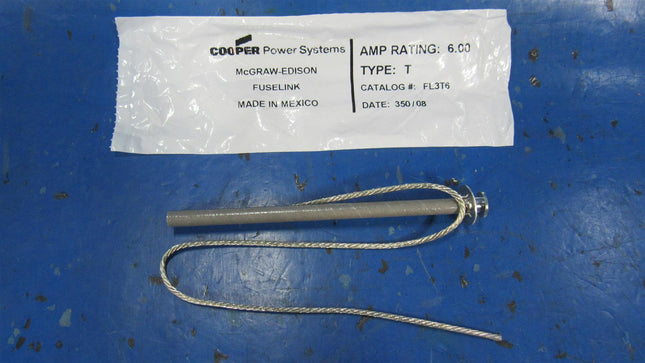 Cooper Power Systems FL3T6 Fuse Link T 6A Removable Head